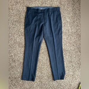 Original Penguin Blue Slim Straight Dress Pants